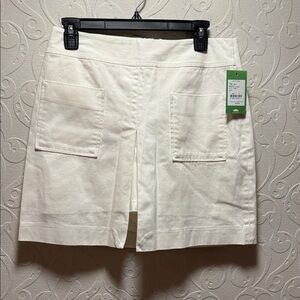 Lilly Pulitzer White Sateen Culotte